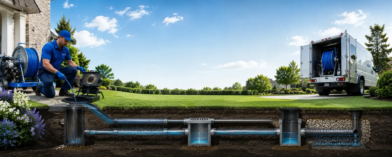Outdoor drain cleaning information for Pittsville, WI